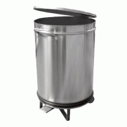 Poubelle Cylindrique à Déchets Inox 100 Litres Ouverture à Pédale