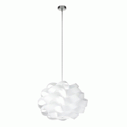 ROSSINI ILLUMINAZIONE Suspension Carrie Rossi Group Avec Diffuseur En Polycarbonate Blanc, Tige Chromée Et Douille E27, Ip20, 75W - Car001 - blanc CA