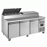 Saladette réfrigérée à capot - 3 portes EN 60x40 | L2g - SH30008