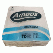 Serviettes 30x30 1Fl Blanc Amoos 6x70un - 6511059 Serviettes 30x30 1Fl Blanc Amoos 6x70un - 6511059