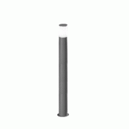 Sigaro - Borne De Jardin Avec Ampoule E27 Max 20W Ip54, Aluminium Peint, Borne Extérieure, Gris Clair, Hauteur 90 Cm - Perenz - gris 8023559548580