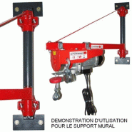 Support mural bras tournant - Treuil de halage et de levage - Dimensions multiples - Crossfer