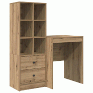 VidaXL Bureau avec tiroir 2 pcs Chêne artisanal Modèle Titan Terrasse Élite - 3337344