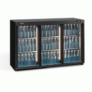 Arrière-bar 3 portes coulissantes vitrées 333L - H 840mm | Gamko - LG3/315SD