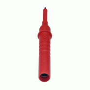 CHAUVIN ARNOUX - Pointe de touche rouge amovible pour testeur ou multimètre - Utilisation main libre - 600V CAT IV