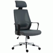 CLP Fauteuil de bureau ergonomique Kanab Gris - gris textile 318556 CLP Fauteuil de bureau ergonomique Kanab Gris - gris textile 318556