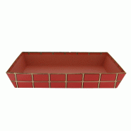 Corbeille carton Orfèvre 36x27x6cm