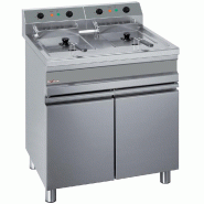 Diamond - Friteuse électrique 2 cuves de 14 litres sur armoire - réf. WR-EF28-E2 - inox AKS-WR-EF28-E2