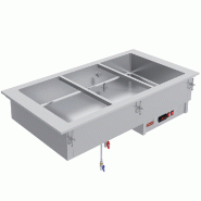 Élément bain marie 3 gn 1/1 éléments bain-marie 1115x610xh295 - PIN/BX12-P