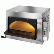 Four à pizza électrique professionnel digital. Chambre de cuisson entièrement réfractaire. Eclairage intérieur. Capacité 6 pizzas. FIMAR FMD6 - 817