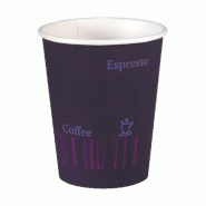Gobelet en carton imprimé - 24cl - Lot de 50 - Matière biosourcée - Design original
