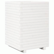 Helloshop26 - Jardinière bac lit surélevé plantes fleurs terrasse jardin 50 x 50 x 72 cm bois de pin massif blanc 02_0037677 - 3000214271651 Helloshop26 - Jardinière bac lit surélevé plantes fleurs terrasse jardin 50 x 50 x 72 cm bois de pin massif blanc 02_0037677 - 3000214271651