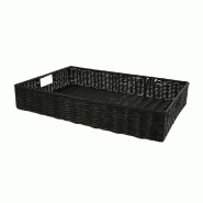 Manne polypropylène noire Carita 60x40 - Manne polypropylène noire Carita 60x40 -