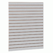 Panneau rainuré R7,5 L90xP120cm épaisseur 18mm - gris alu