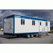 Roulottes de chantier aménagées - espace mobile de travail ou de repos - confortables et équipées