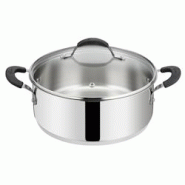 Sauteuse Tempra 2 anses avec son couvercle 26 cm en acier ydable - Argent Rond Inox Lagostina 35x30.5 cm - 8002531547483 Sauteuse Tempra 2 anses avec son couvercle 26 cm en acier ydable - Argent Rond Inox Lagostina 35x30.5 cm - 8002531547483