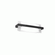 Top light Applique Toplight Cross 2 lumières avec douille E27, structure noire et blanche, design moderne 44x12x15cm - noir 8059917000674