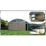 Tunnel d'élevage de 12.80m de large pour tout type de production