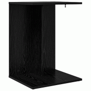 VidaXL Table d'appoint Chêne noir 45 x 40 x 62,5 cm Bois d'ingénierie Modèle Balcon Horizon Prime - 8000357