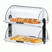 Vitrine neutre à poser - 2 niveaux - 470 mm - Plexiglas | Bartscher - A500405