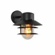 Applique murale extérieure 60W 1xE27 IP44 Noir - Lucide - Zico - noir aluminium 5411212114792