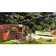 Aménagement cuisine d'été en container modulaire de 8 pieds