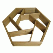 Décoshop26 - Jardinière pot de fleur parterre de fleurs 7 compartiments carré 100 x 87 cm extérieur bois de sapin marron 04_0007222 - marron 30002 Décoshop26 - Jardinière pot de fleur parterre de fleurs 7 compartiments carré 100 x 87 cm extérieur bois de sapin marron 04_0007222 - marron 30002