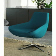 Fauteuil Lounge pivotant Storn - Mobel linea. - Bleu, Standard_1