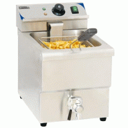 Friteuse électrique simple 8 L - 3,25 kW avec vidange | Casselin - CFEV8