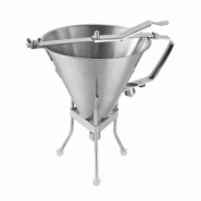 Hostelnovo del Valles Hostelnovo - Chinois à piston avec doseur et support - argenté inox 983 Hostelnovo del Valles Hostelnovo - Chinois à piston avec doseur et support - argenté inox 983