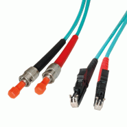 LEONI Câble FO duplex 50/125µm OM3, R&M / Euromicron E2000/ST, 5 m LEONI Câble FO duplex 50/125µm OM3, R&M / Euromicron E2000/ST, 5 m