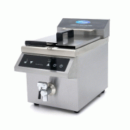 Maxima Friteuse - 8 L - 1 panier - induction - avec robinet de vidange – 29 × 50 × 41 cm – 3500 W - AKS-09371090