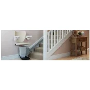 Monte-escalier droit avec rail solide et ultra mince, sans  crémaillère  - Handicare 1100