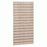 Panneau rainuré R7,5 L59,5xP120cm épaisseur 18mm - orme clair