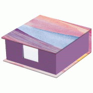 Quo Vadis - Bloc cube - Iconique - Multicolore - 11x11x4,5 cm - Papier Clairefontaine blanc - multicolore papier 236308Q