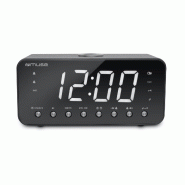 RADIO REVEIL USB CHARGING MUSE M-192-CR - Afficheur blanc extra large - Radio PLL FM - Double alarme - 3666638040787