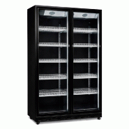 Romux® Armoire Réfrigérée Négative MD 2 Portes Noir 1200 Litres avec éclairage LED avec Refroidissement Ventilées | Armoire Verticale Négative