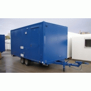 Roulotte de chantier mgr 60 / base-vie / 6 x 2.35 x 3.02 m