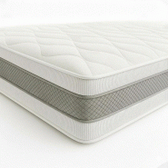 THE WHITE STONE Matelas orthopédique White Stone mémoire H20 | Zones | Air 3D | Hypoallergénique (140 x 190) - blanc Mousse à mémoire de forme AL
