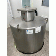 Trémie d'alimentation en acier inoxydable 2000 litres avec agitation dans le fond inférieur - référence : c11744