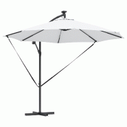 VidaXL Parasol Sable 294 x 294 x 248 cm Polyester et Aluminium Modèle Titan Pure Élite - 42003383