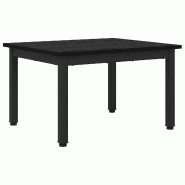 VidaXL Table basse Chêne noir 60 x 50 x 36 cm Bois d'ingénierie Modèle Helios Élégance Plus - 892560