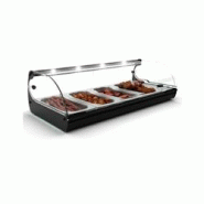Vitrine chauffante bain marie à tapas 4 bacs GN 1/3 Standard | Sayl - Avec lumière LED - noir 718603514885 Vitrine chauffante bain marie à tapas 4 bacs GN 1/3 Standard | Sayl - Avec lumière LED - noir 718603514885