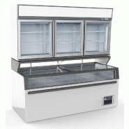 Vitrine murale frigorifiques blanc 3 portes en verre - P7455.2525