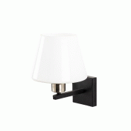 WellHome - Applique murale Baikal en noir, nickel et blanc 22x25x25cm - multicolore métal WH3197