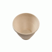 Betik Ecoline – 600 unités – Bol rond bagasse naturel – Ø 20 x 7,5 cm 1200 ml - beige Bagasse 1010844