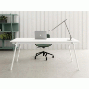 Bureau de direction KNOT - plateau mélaminé soft-touch - DVO