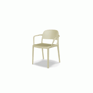 Chaise avec accoudoirs BLENDY - jaune