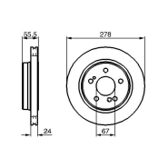 DISQUE DE FREIN BOSCH 0986479133 DISQUE DE FREIN BOSCH 0986479133