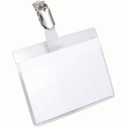 DURABLE Badges Clip 9,5 x 7,5 cm PVC (Polychlorure de vinyle) 25 pièces - transparent 4005546811062